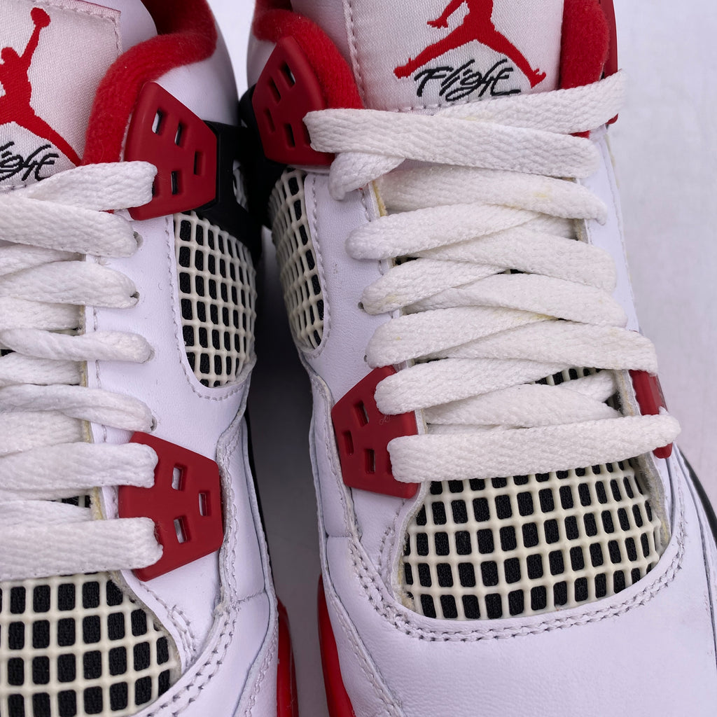 Air Jordan (GS) 4 Retro "Fire Red" 2020 New Size 4Y