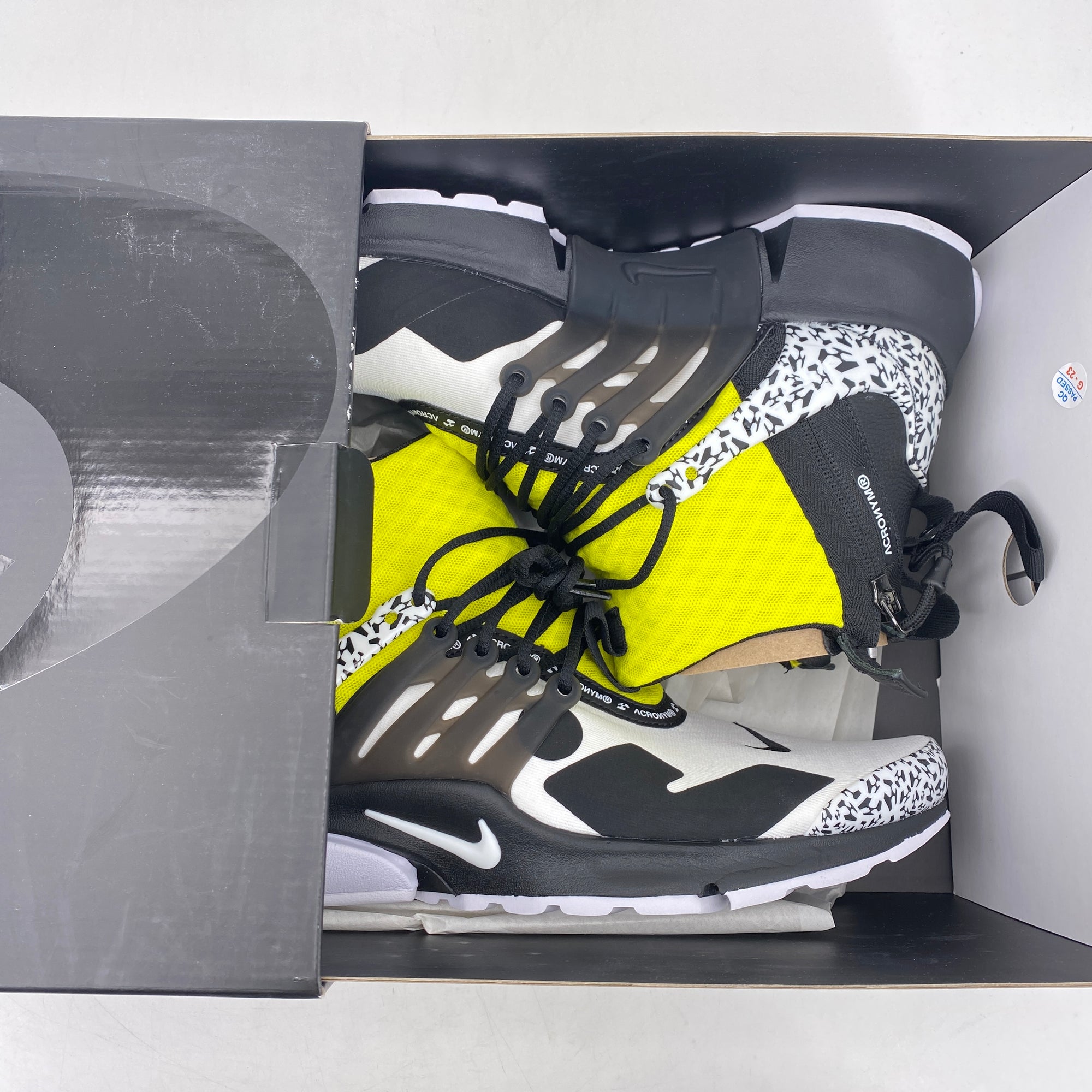 Nike Air Presto Mid &quot;Acronym Dynamic Yellow&quot; 2018 New Size 10