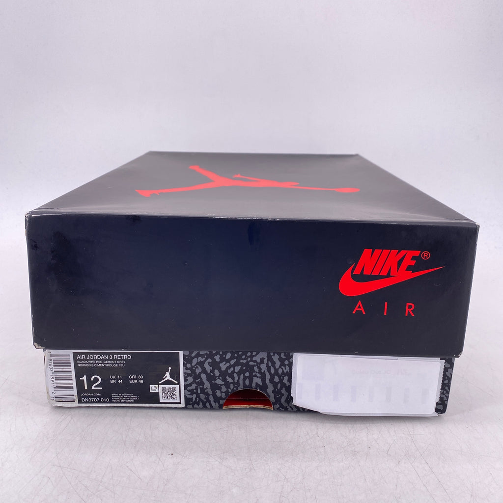 Air Jordan 3 Retro "Black Cement" 2024 New Size 12