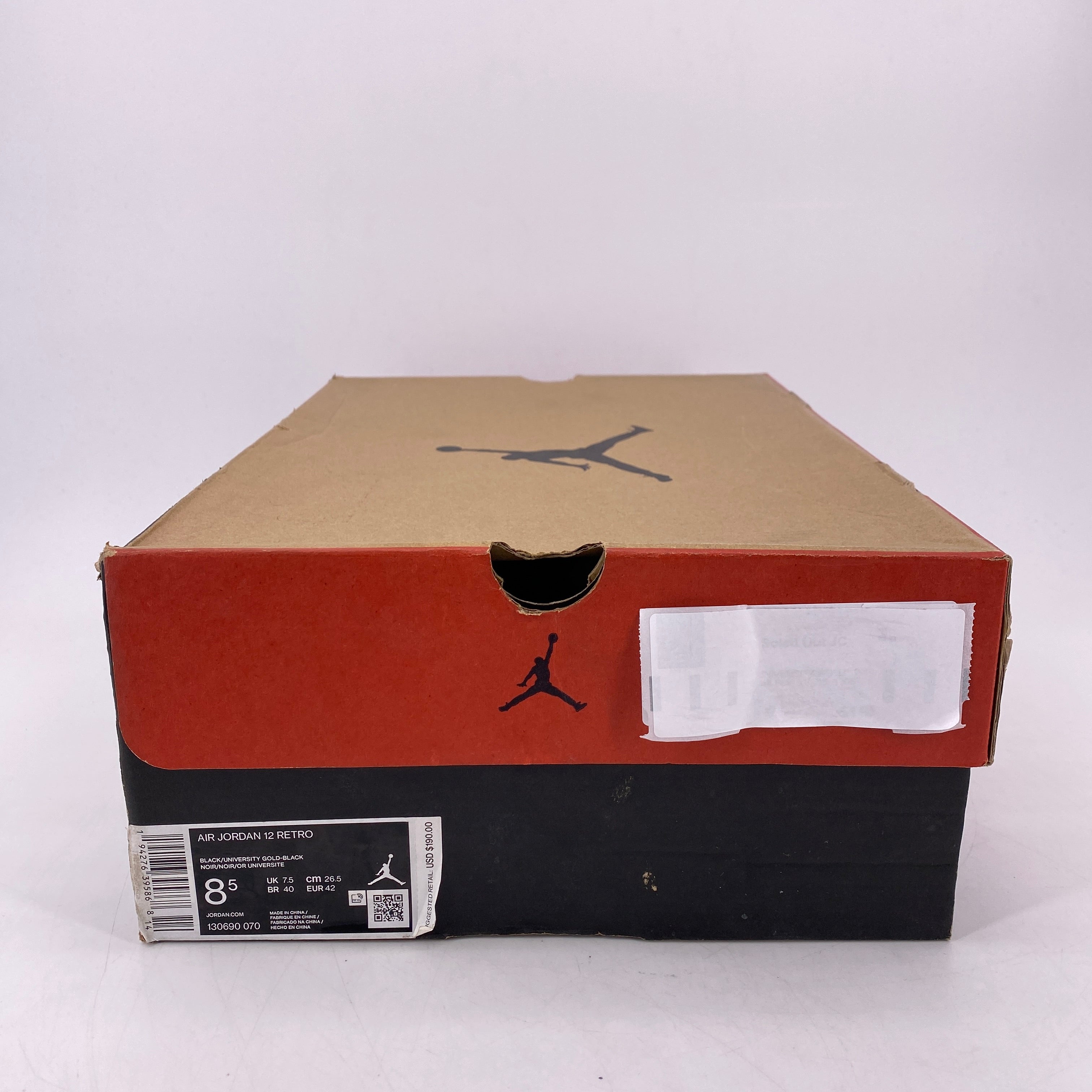 Air Jordan 12 Retro &quot;University Gold&quot; 2020 Used Size 8.5