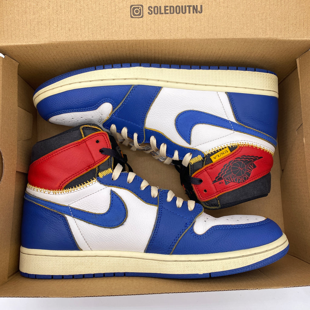 Air Jordan 1 Retro High OG "Union Storm Blue" 2018 Used Size 9.5