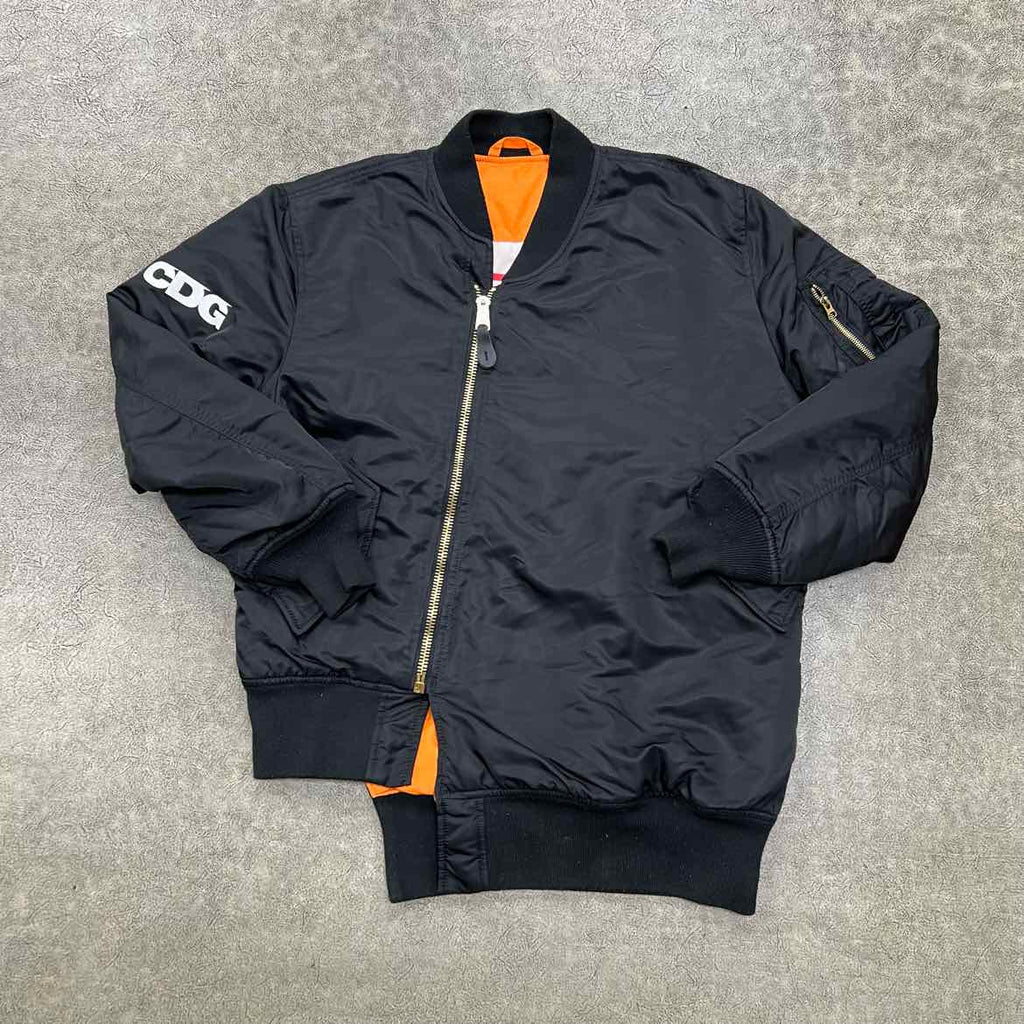 Comme Des Garcon Jacket "ALPHA INDUSTRIES" Black Used Size L