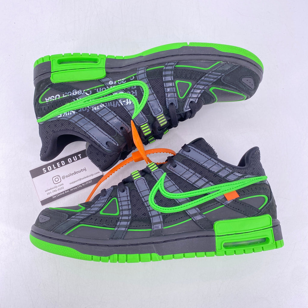 Nike Air Rubber Dunk / OW "Green Strike" 2020 Used Size 9