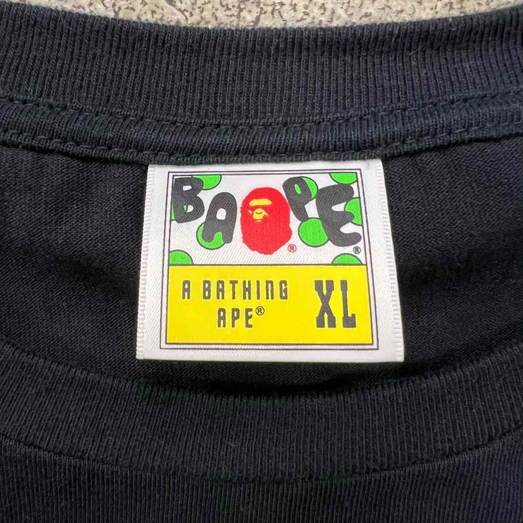 Bape T-Shirt "APE HEAD" Black Used Size XL