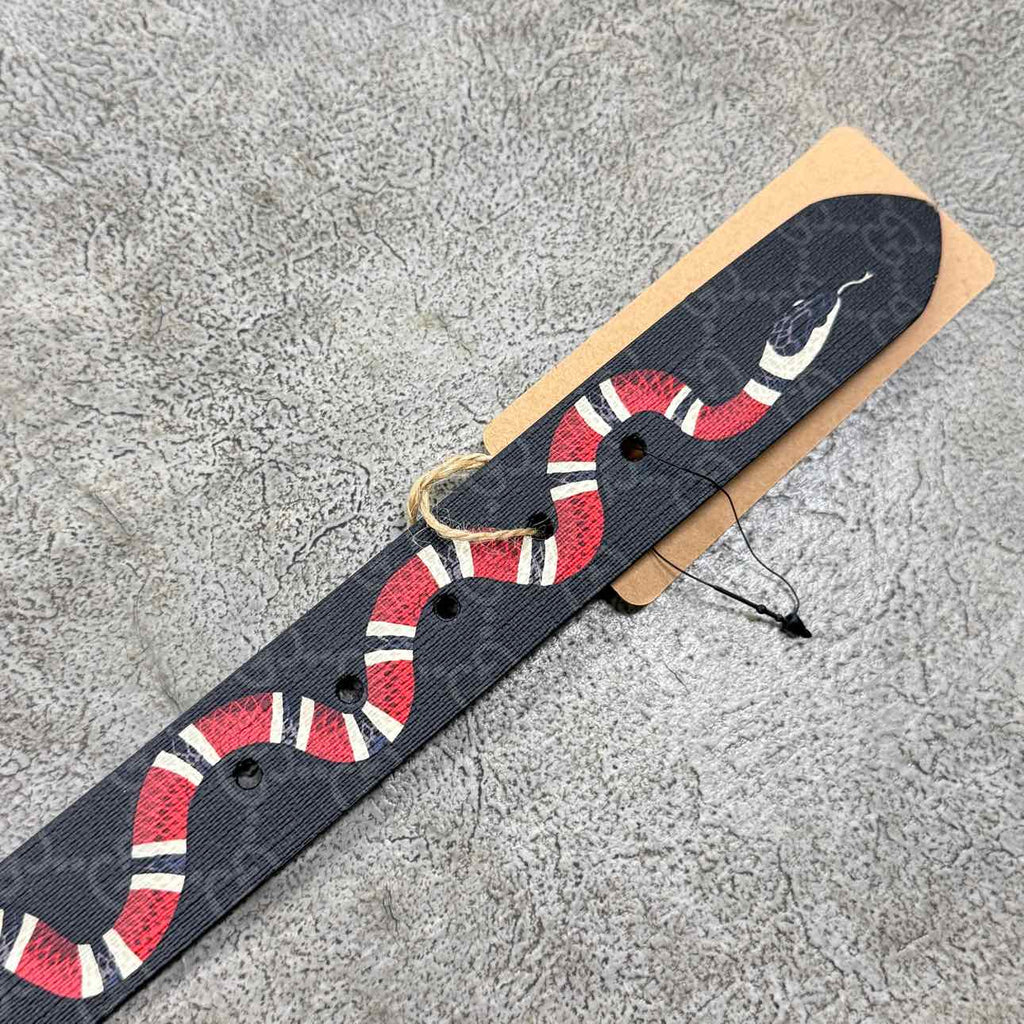 Gucci (W) Belt "SNAKE" New Black Size 28