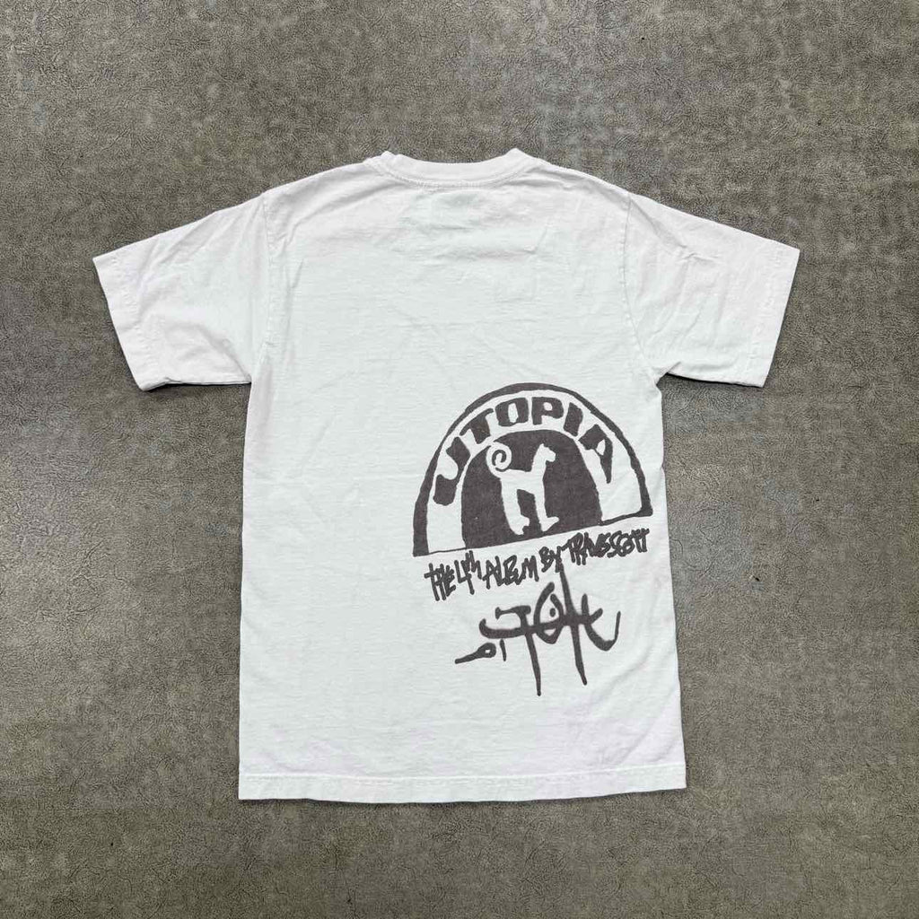 Travis Scott T-Shirt "C3" White Used Size S