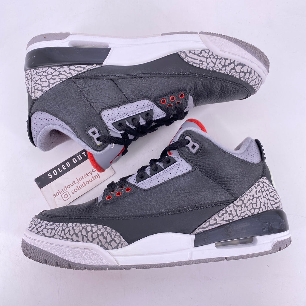 Air Jordan 3 Retro "Black Cement" 2018 Used Size 8.5