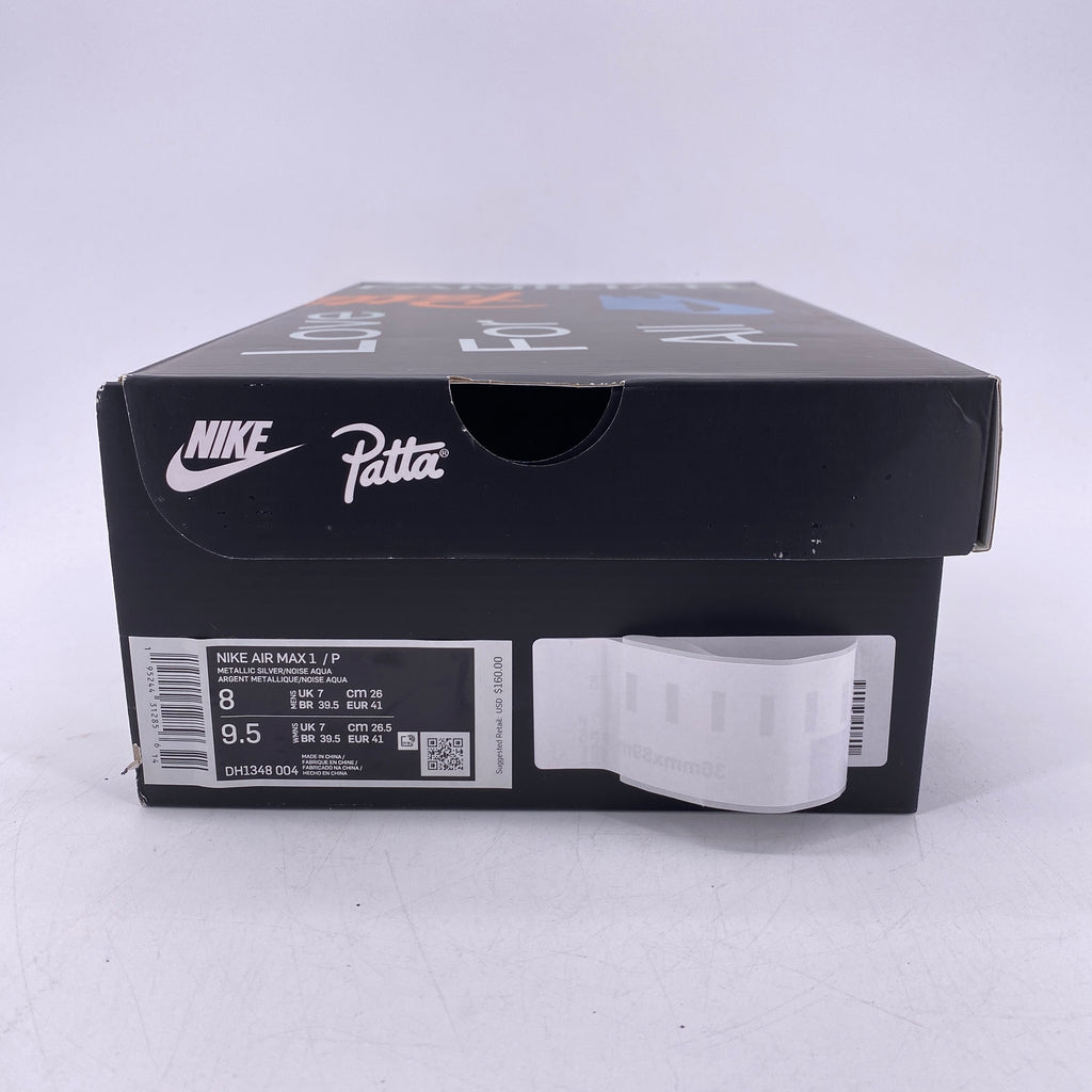 Nike Air Max 1 / Patta "Noise Aqua" 2021 New Size 8