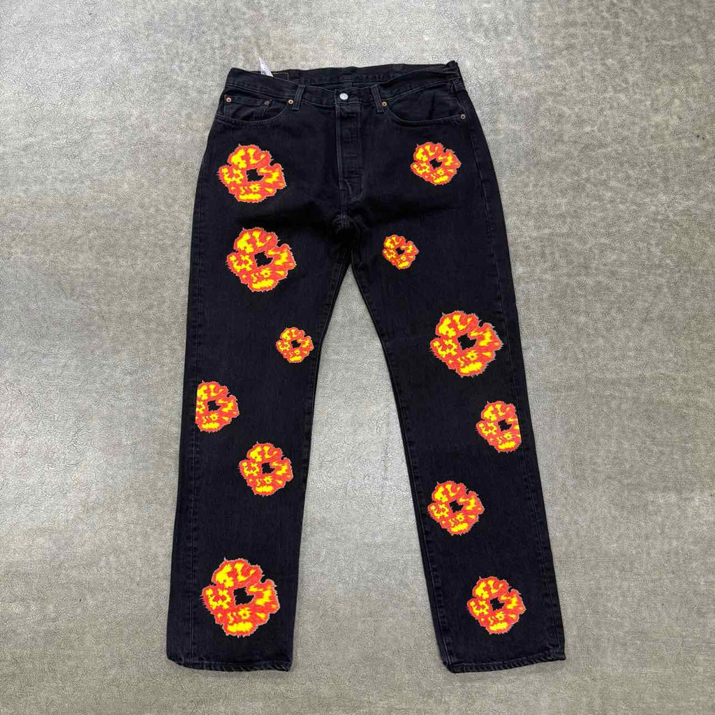 Denim Tears Jeans "OFFSET" Black Used Size 38