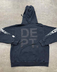 Gallery DEPT. Hoodie "FLAME" Black New Size XL