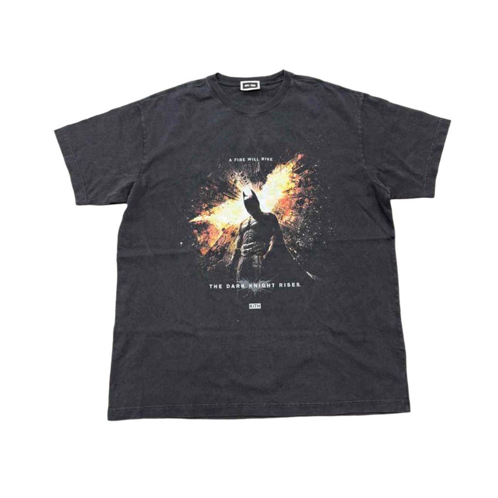 Kith T-Shirt "DARK KNIGHT RISES" Black New Size XL