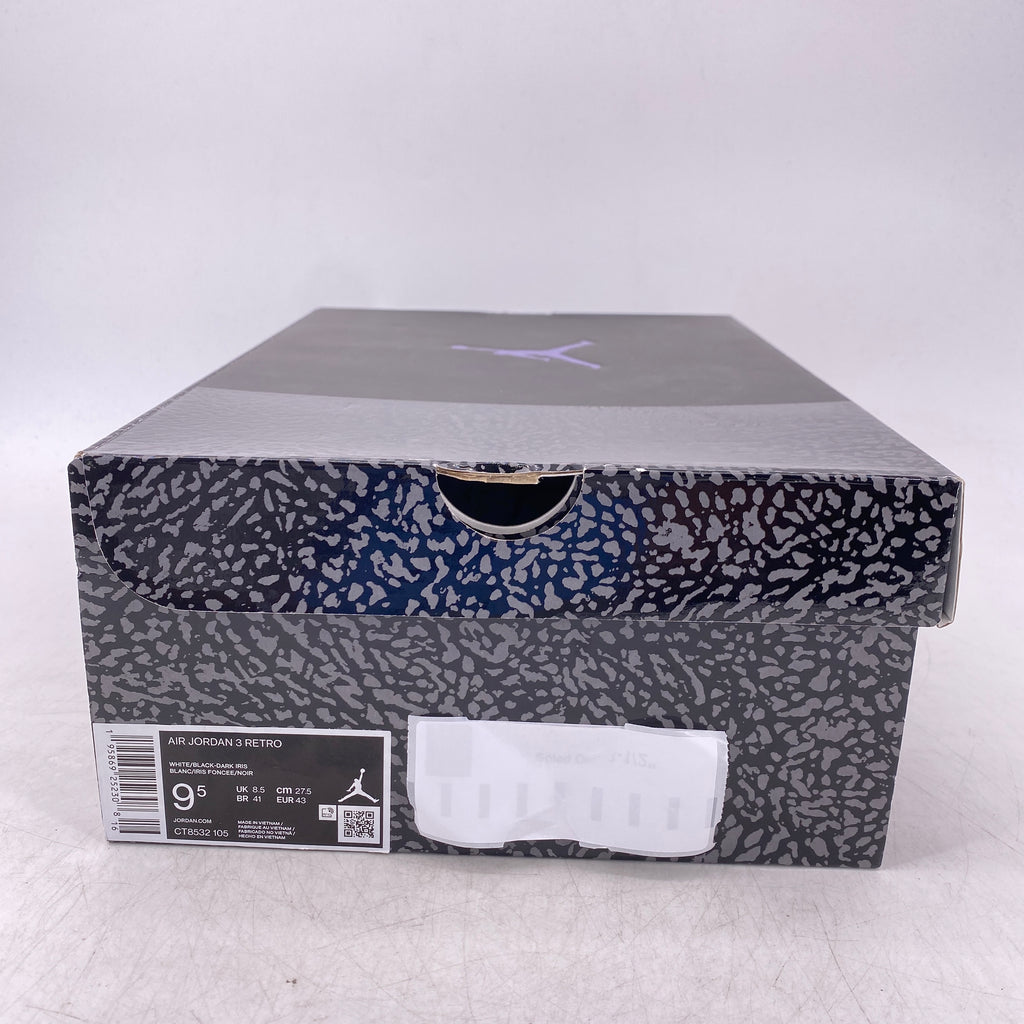 Air Jordan 3 Retro "Dark Iris" 2022 Used Size 9.5