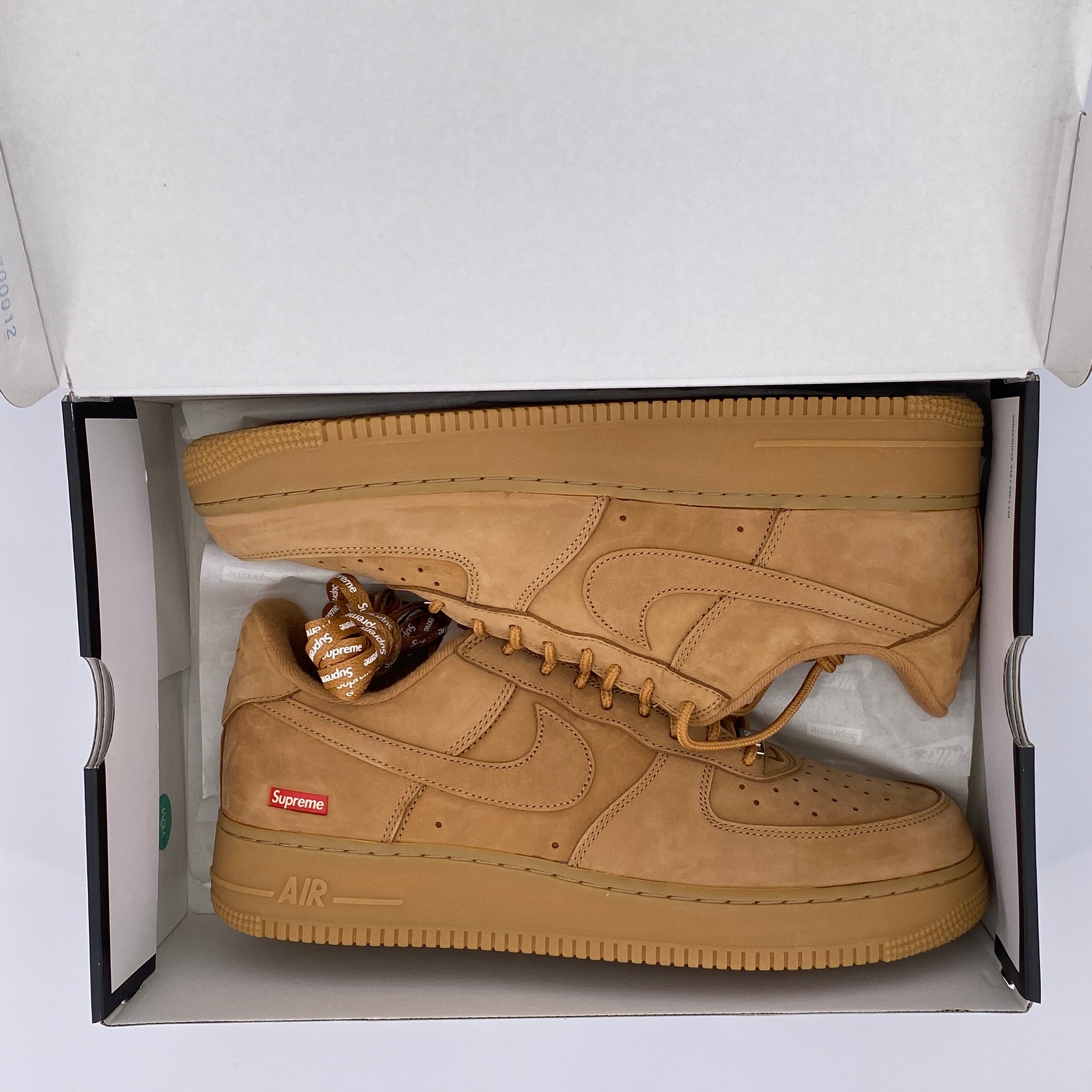Nike Air Force 1 Low &quot;Supreme Wheat&quot; 2021 New (Cond) Size 12