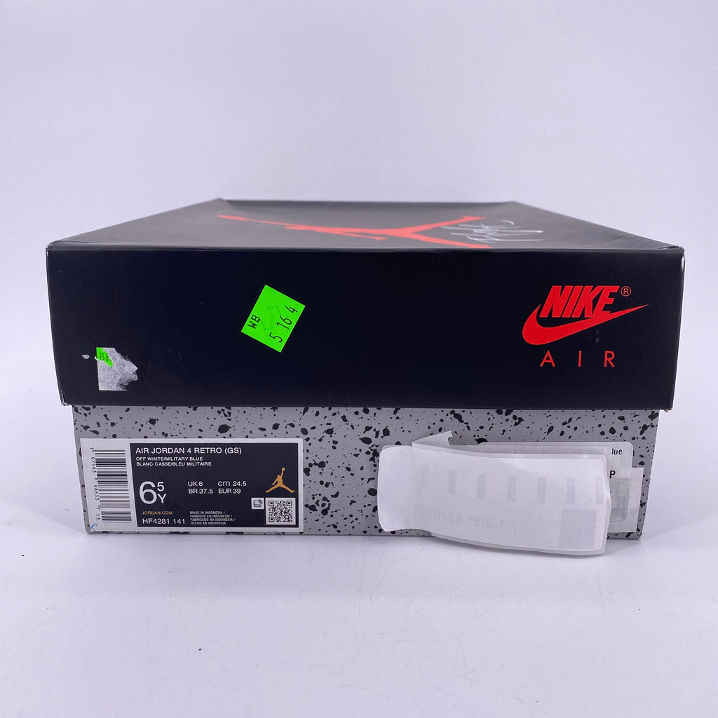 Air Jordan (GS) 4 Retro "Military Blue" 2024 New Size 6.5Y