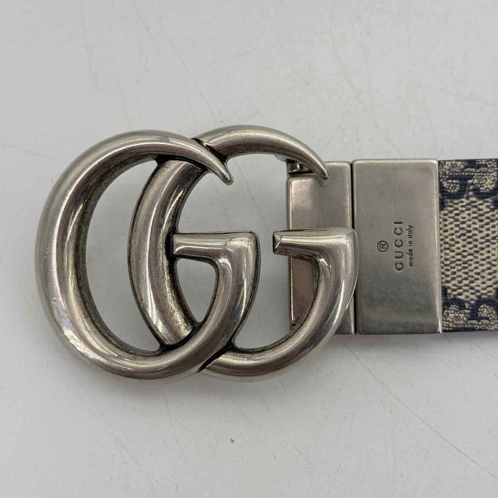 Gucci Belt "MONOGRAM" Used Beige Size 40