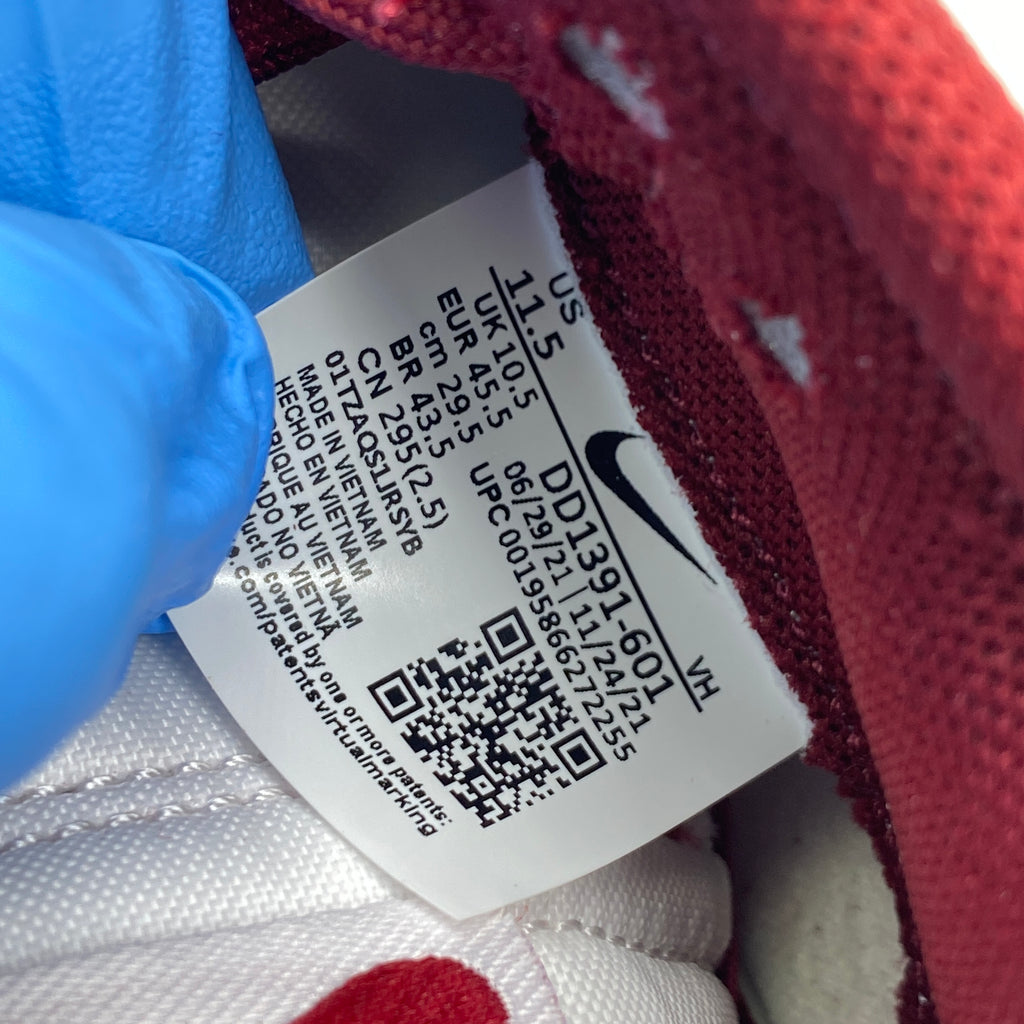 Nike Dunk Low "Team Red" 2022 New Size 11.5