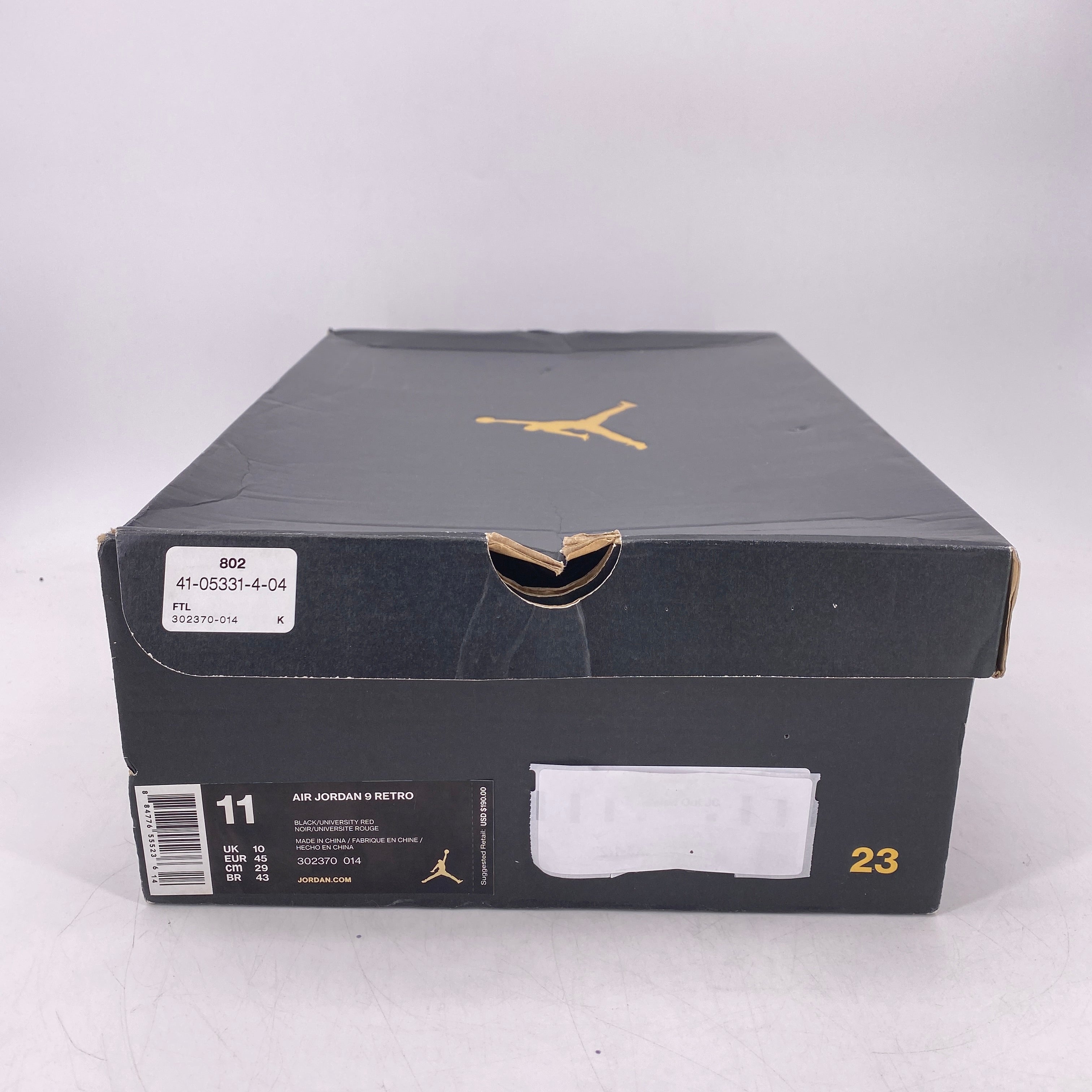 Air Jordan 9 Retro &quot;Bred Patent&quot; 2018 New Size 11