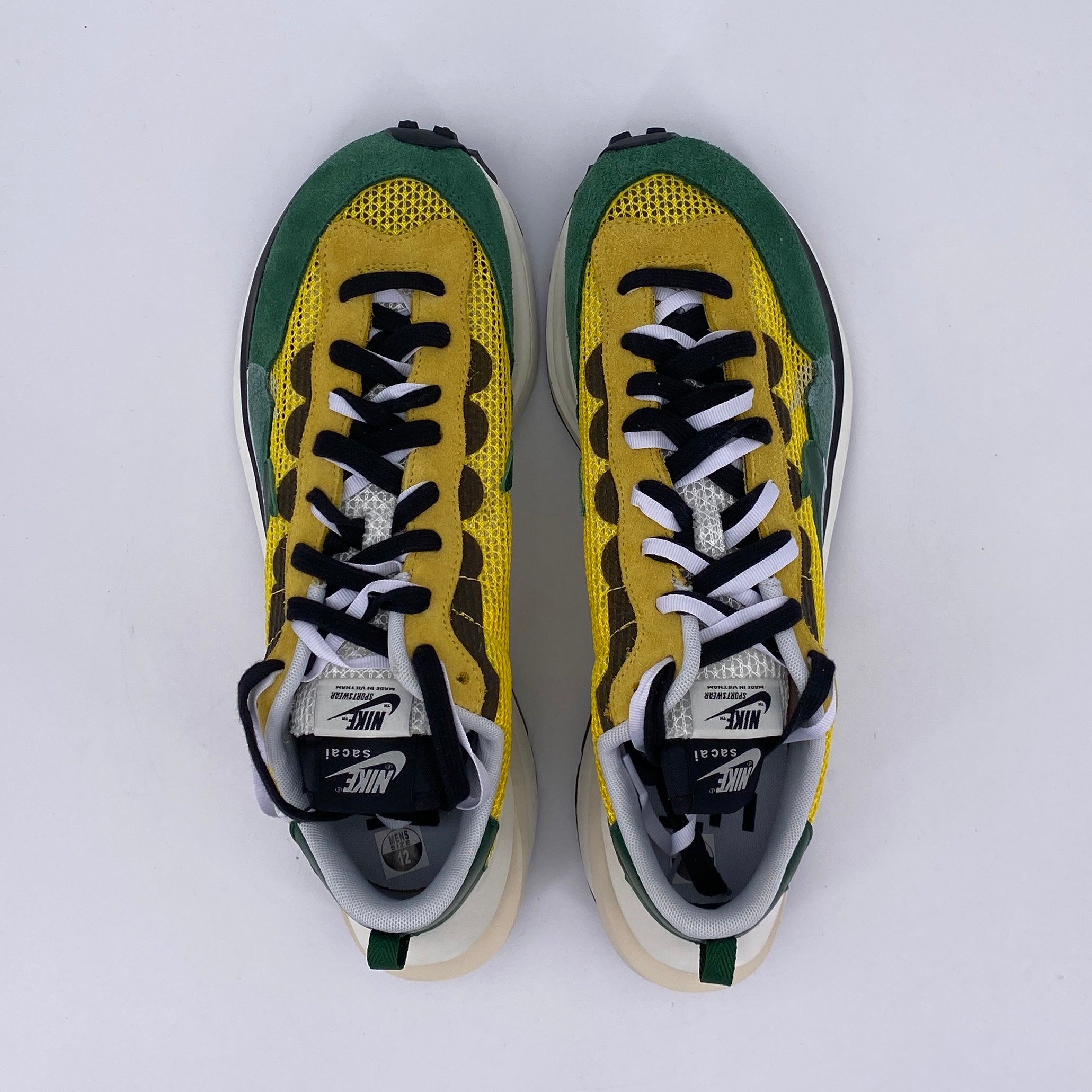 Nike Vaporwaffle / Sacai &quot;Tour Yellow&quot; 2020 New Size 12