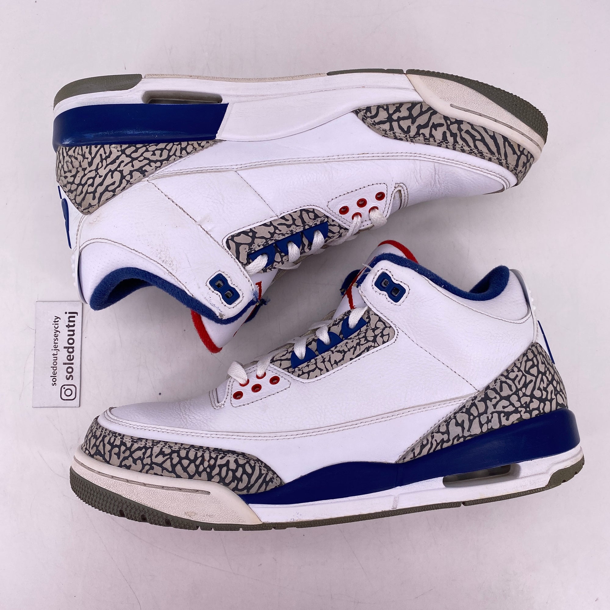 Air Jordan 3 Retro &quot;True Blue&quot; 2016 Used Size 11.5