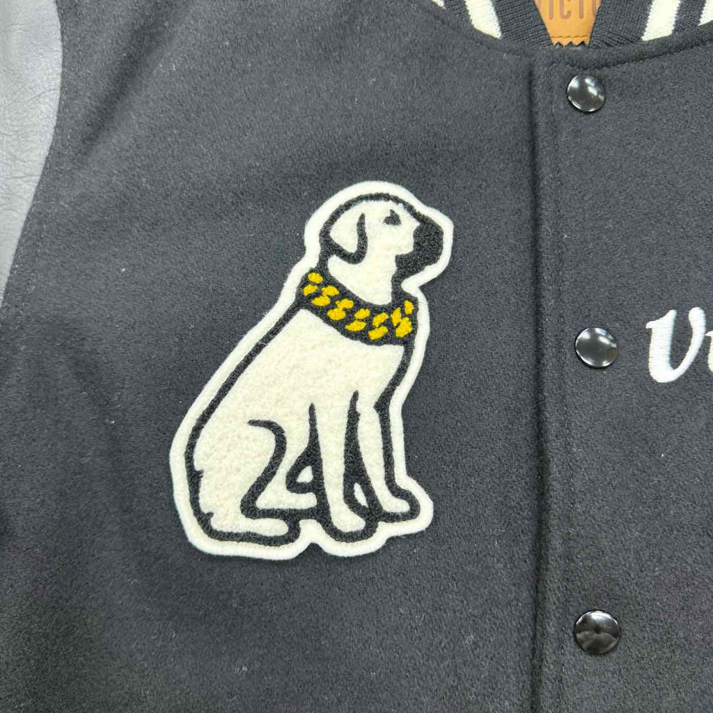 Human Made Varsity Jacket "VICTOR VICTOR" Black Used Size M