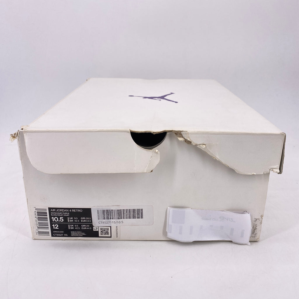 Air Jordan 4 Retro "Metallic Purple" 2020 New Size 10.5
