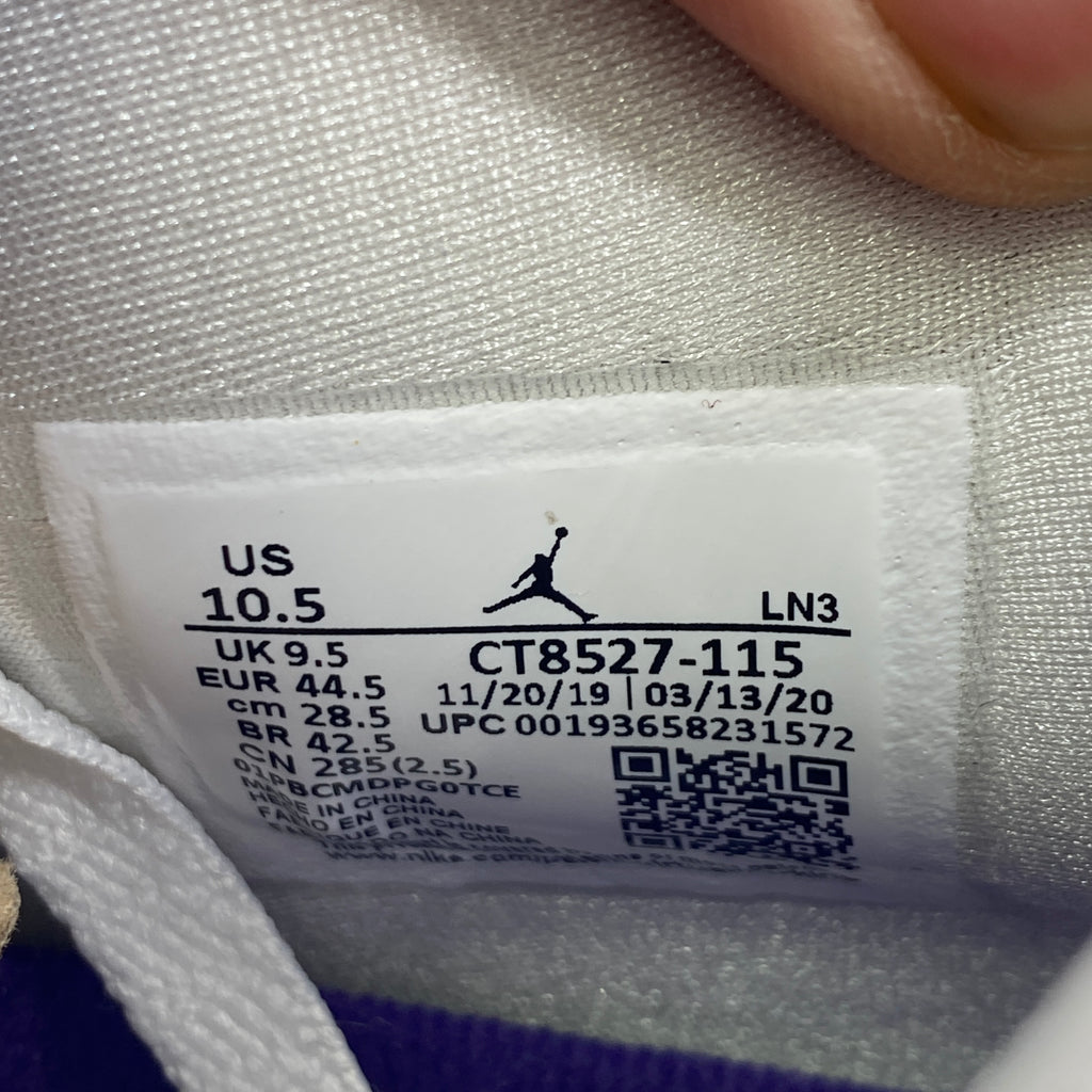 Air Jordan 4 Retro "Metallic Purple" 2020 New Size 10.5