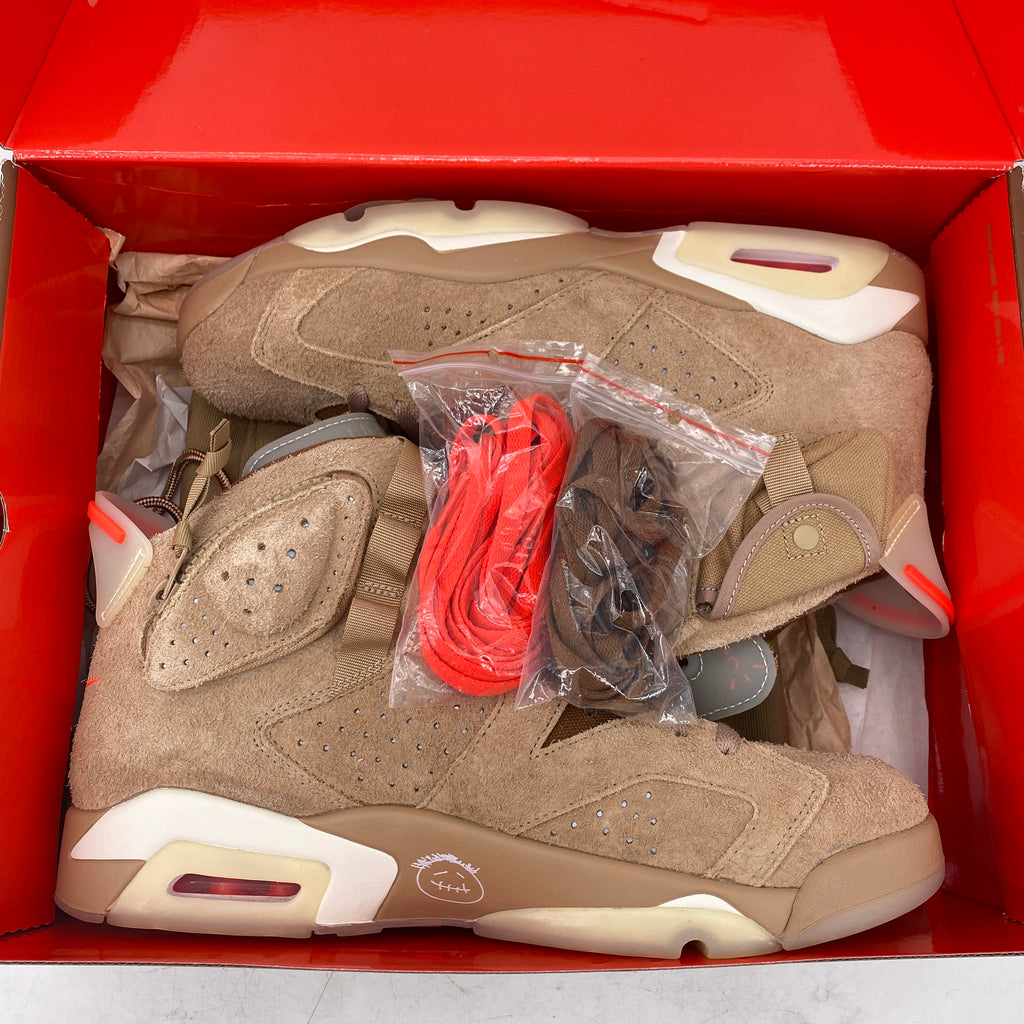 Air Jordan 6 Retro "Travis Scott British Khaki" 2021 Used Size 11