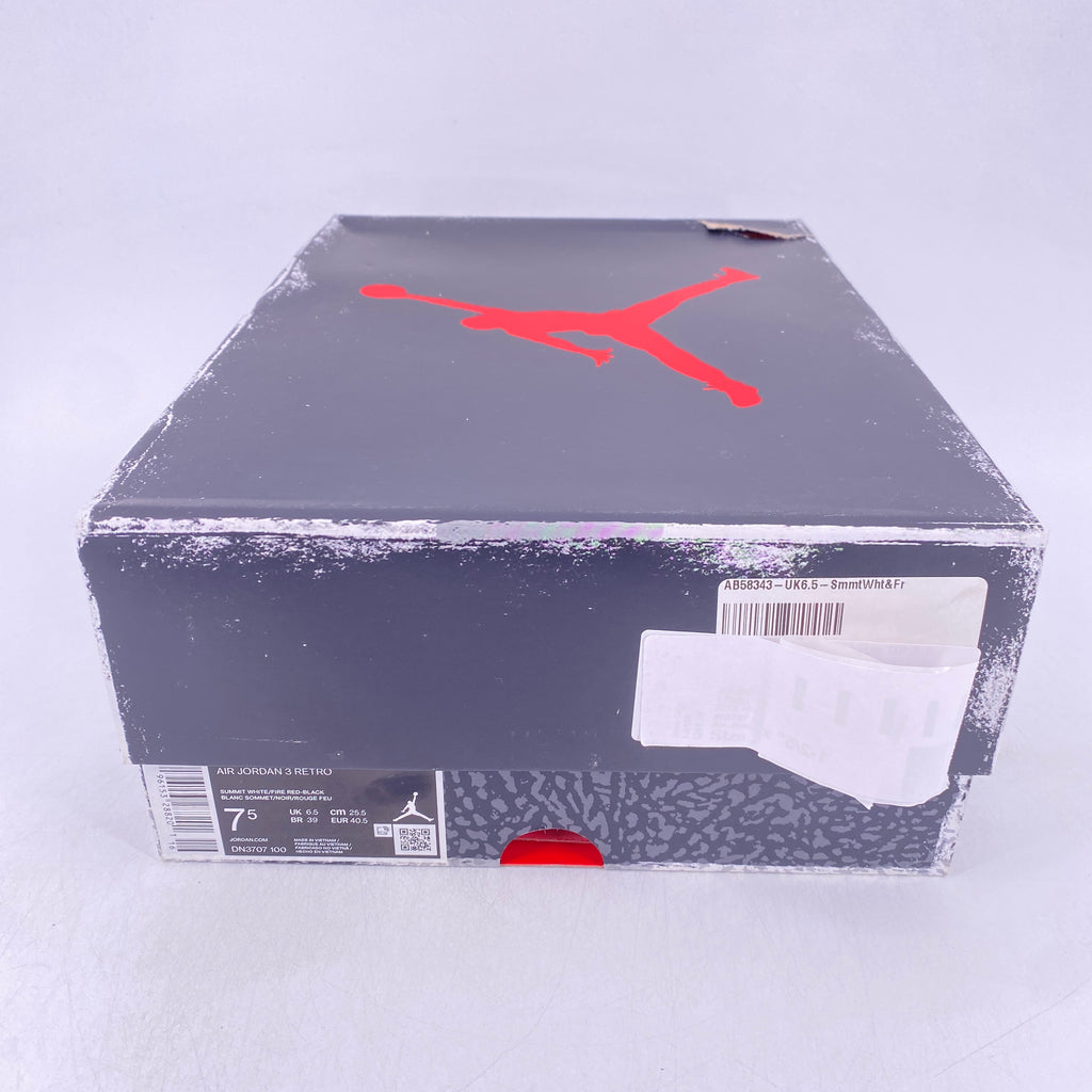 Air Jordan 3 Retro "White Cement Reimagined" 2023 New Size 7.5