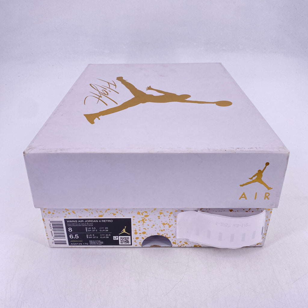 Air Jordan (W) 4 Retro "Metallic Gold" 2024 Used Size 8W