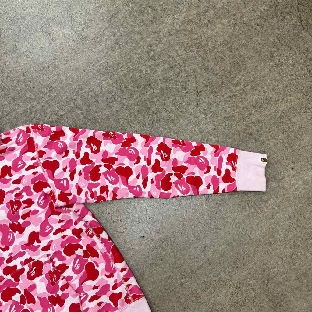Bape Hoodie "ABC CAMO" Pink Used Size M