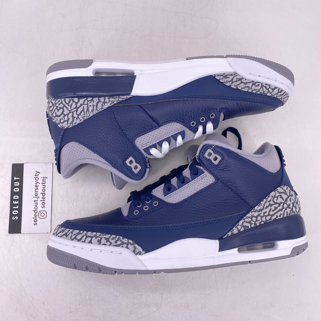 Air Jordan 3 Retro "Georgetown" 2021 New Size 9.5