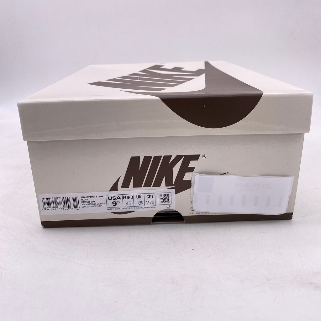 Air Jordan 1 Low OG SP "Travis Scott Medium Olive" 2024 New Size 9.5