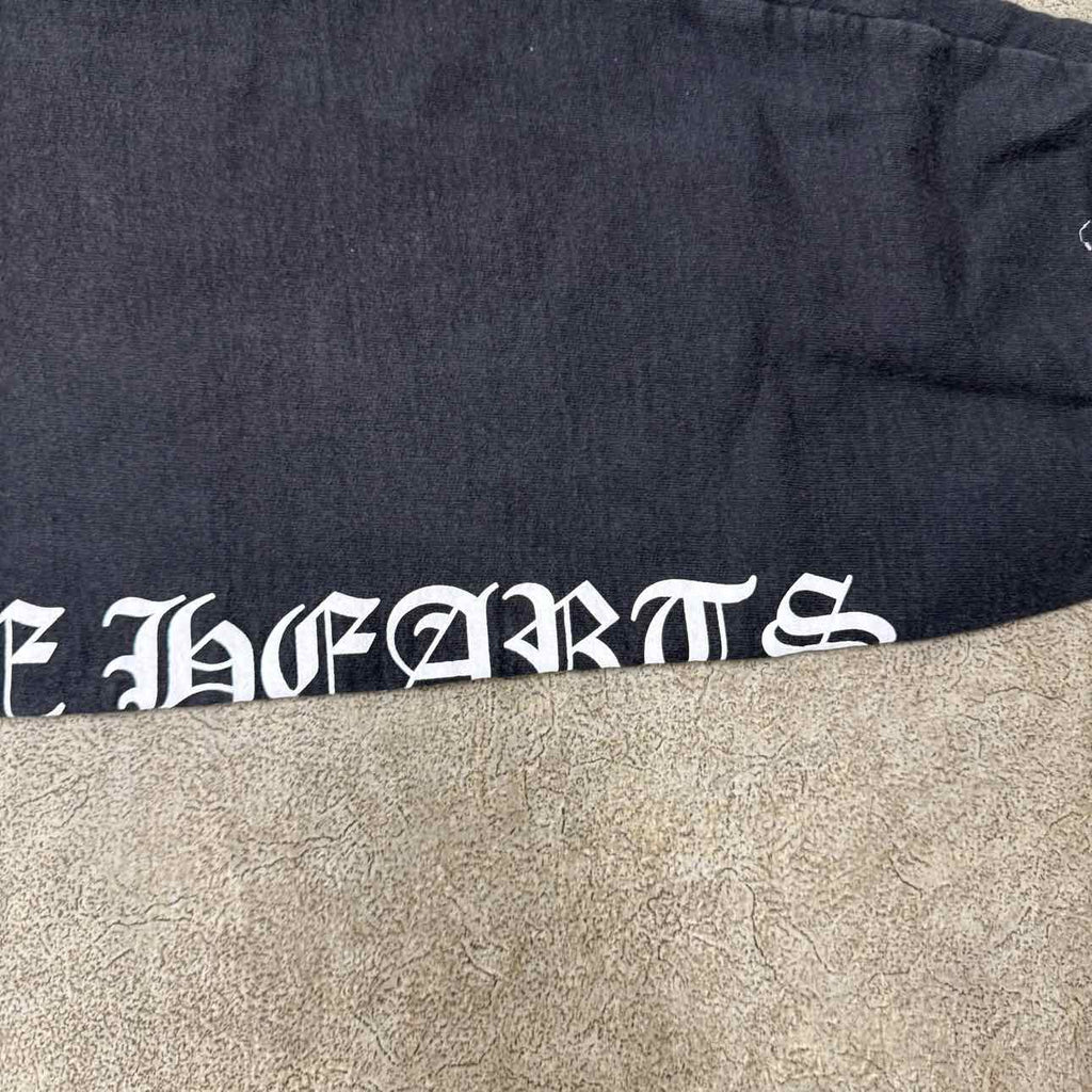 Chrome Hearts Sweatpants "VERTICAL LOGO" Black Used Size XL