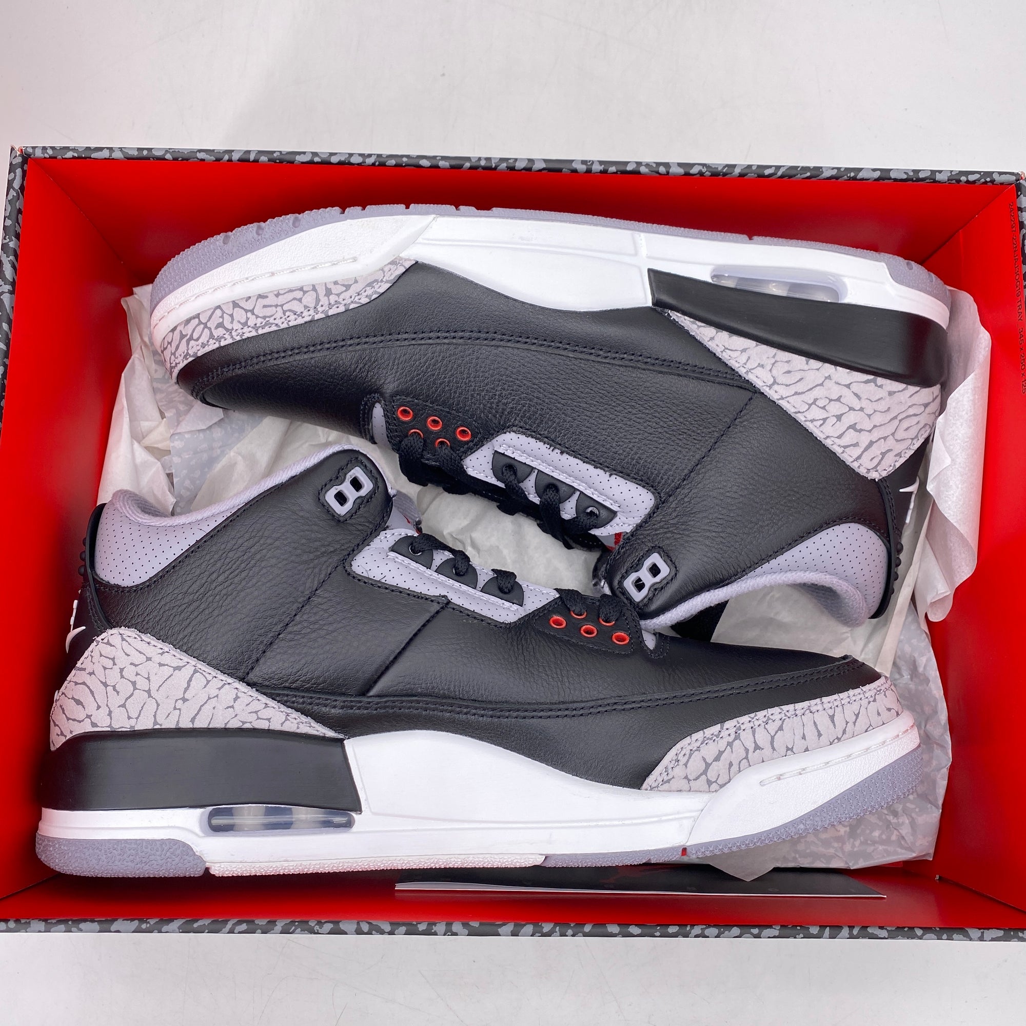 Air Jordan 3 Retro &quot;Black Cement&quot; 2024 New Size 12