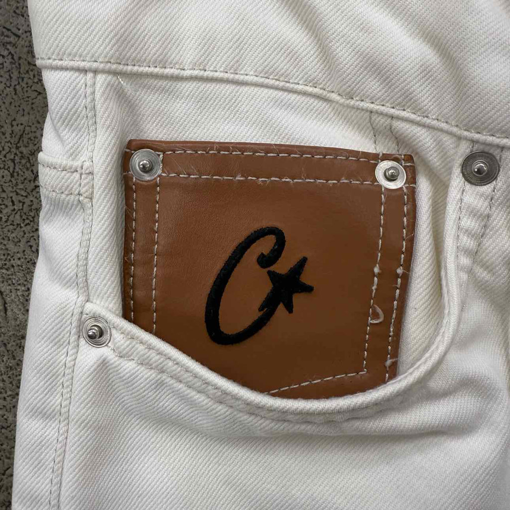 Corteiz Jeans "C-STAR" White Used Size M