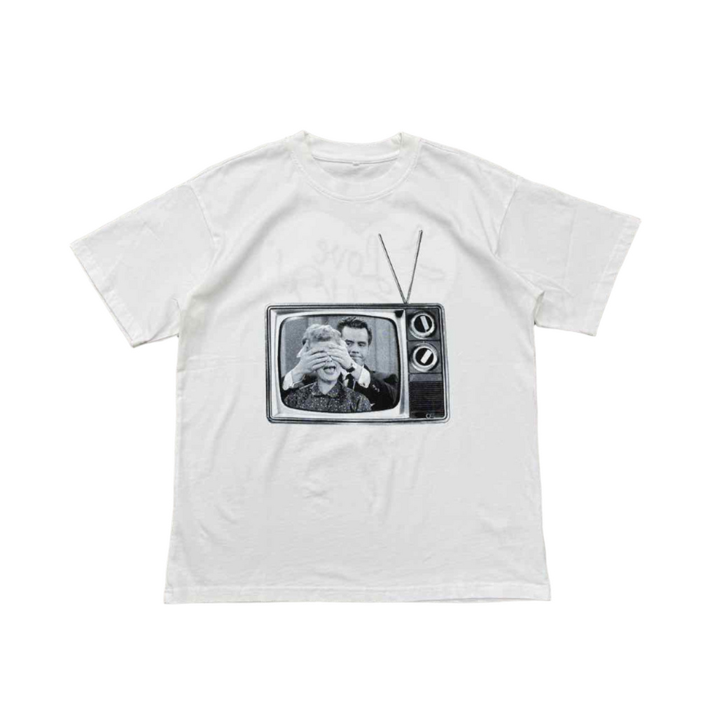 Soled Out T-Shirt "I LOVE LUCY" White New Size L