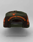 Chrome Hearts Snapback "LEATHER CROSS" New Orange Size OS