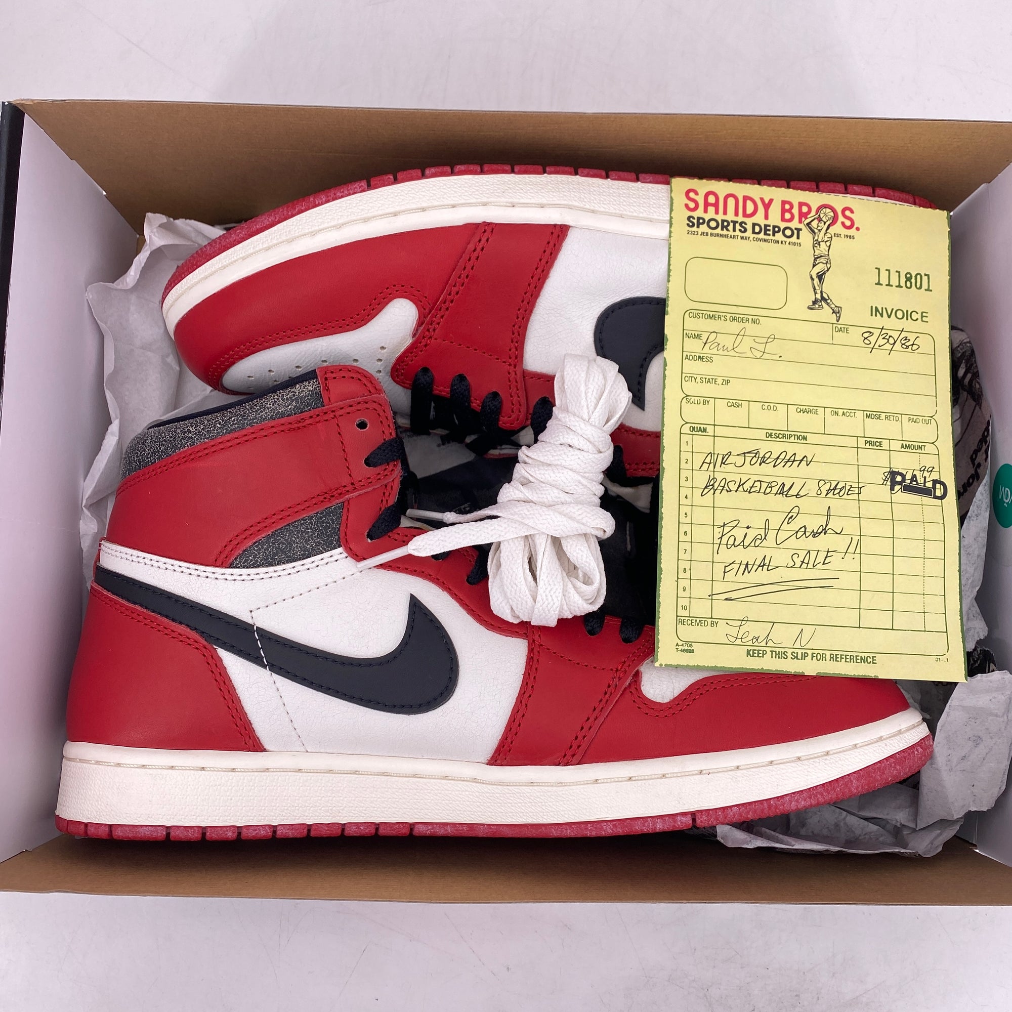 Air Jordan 1 Retro High OG &quot;Lost And Found&quot; 2022 Used Size 11.5