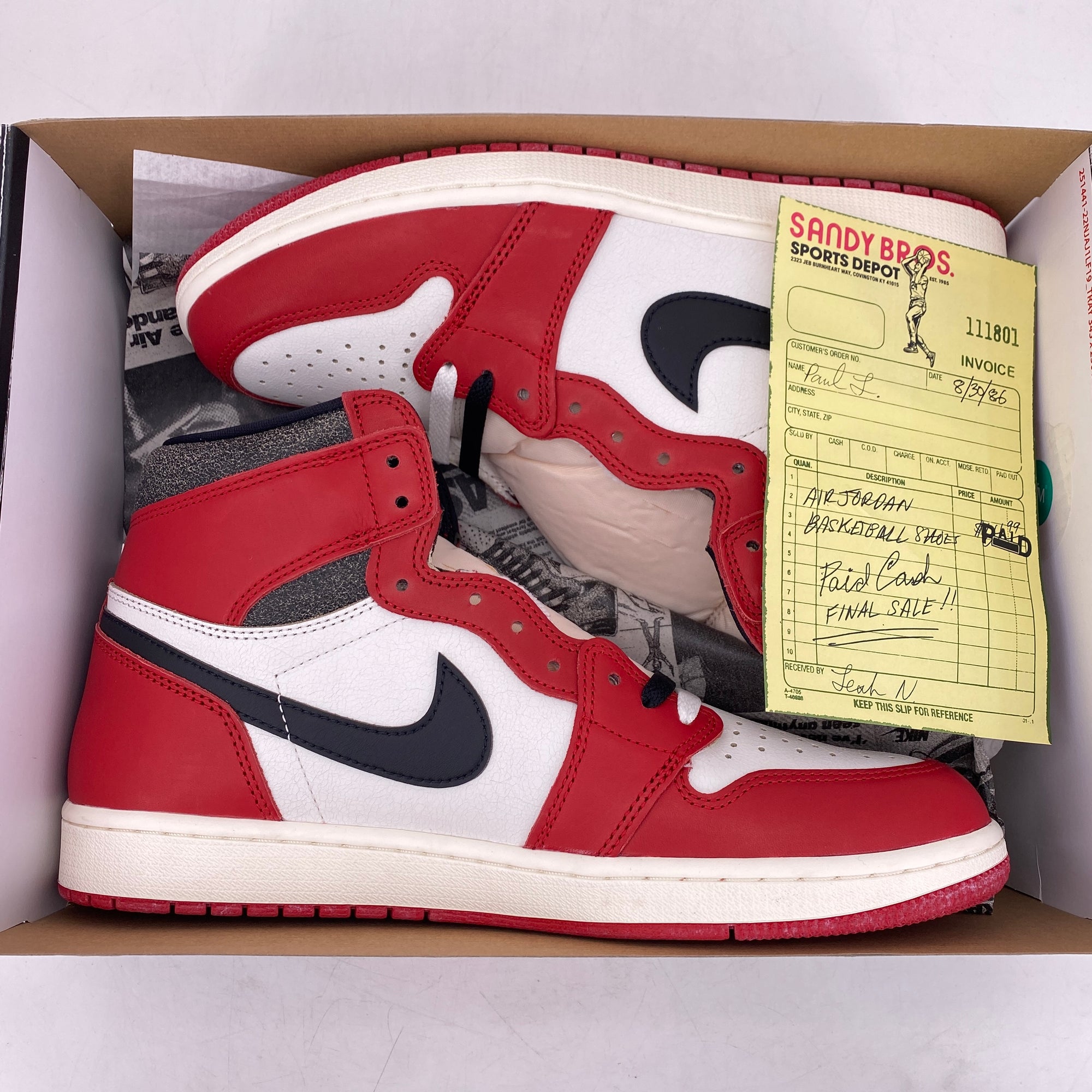 Air Jordan 1 Retro High OG &quot;Lost And Found&quot; 2022 New Size 12