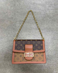 Louis Vuitton Shoulder Bag "DAUPHINE MM" New Brown Size MM