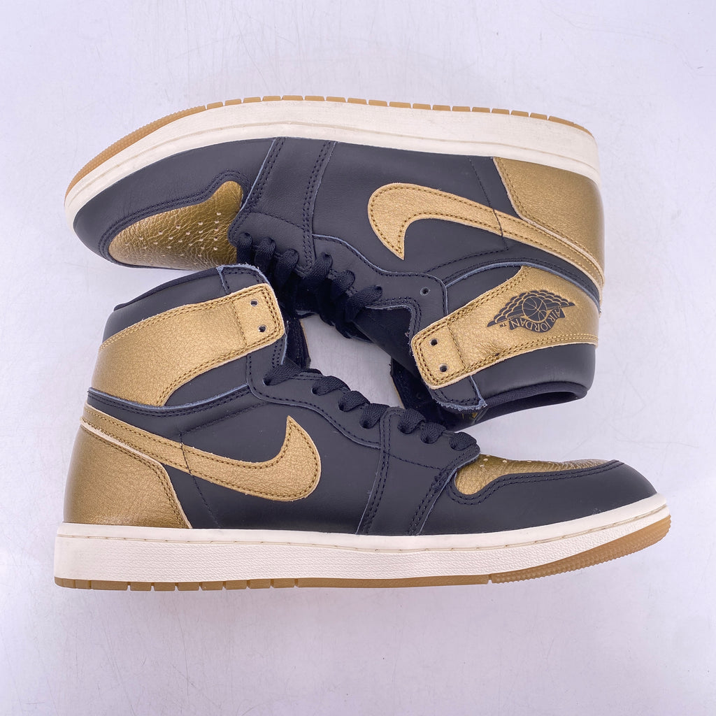 Air Jordan 1 Retro High OG "Black Metallic Gold" 2024 Used Size 10.5