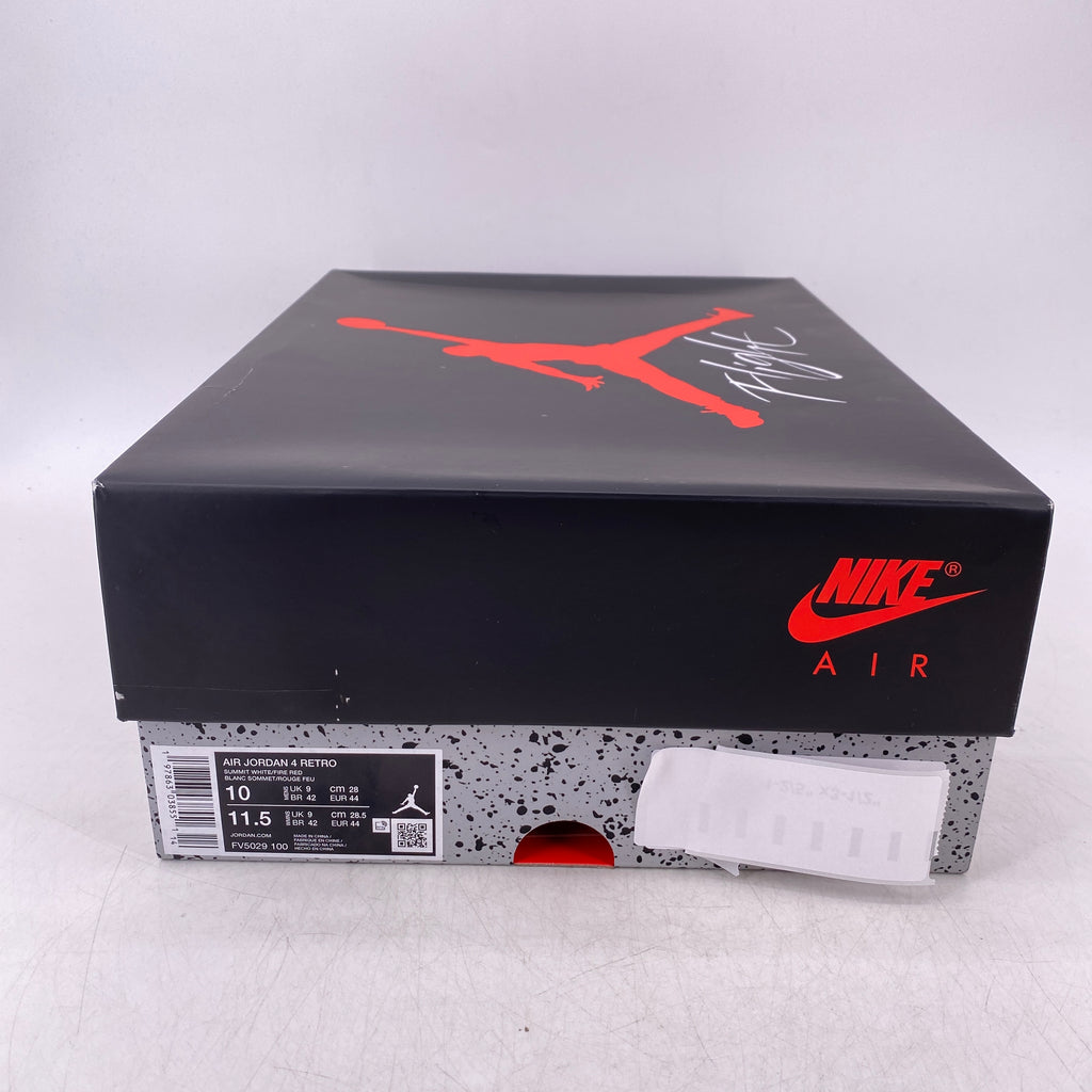 Air Jordan 4 Retro "White Cement" 2025 New Size 10