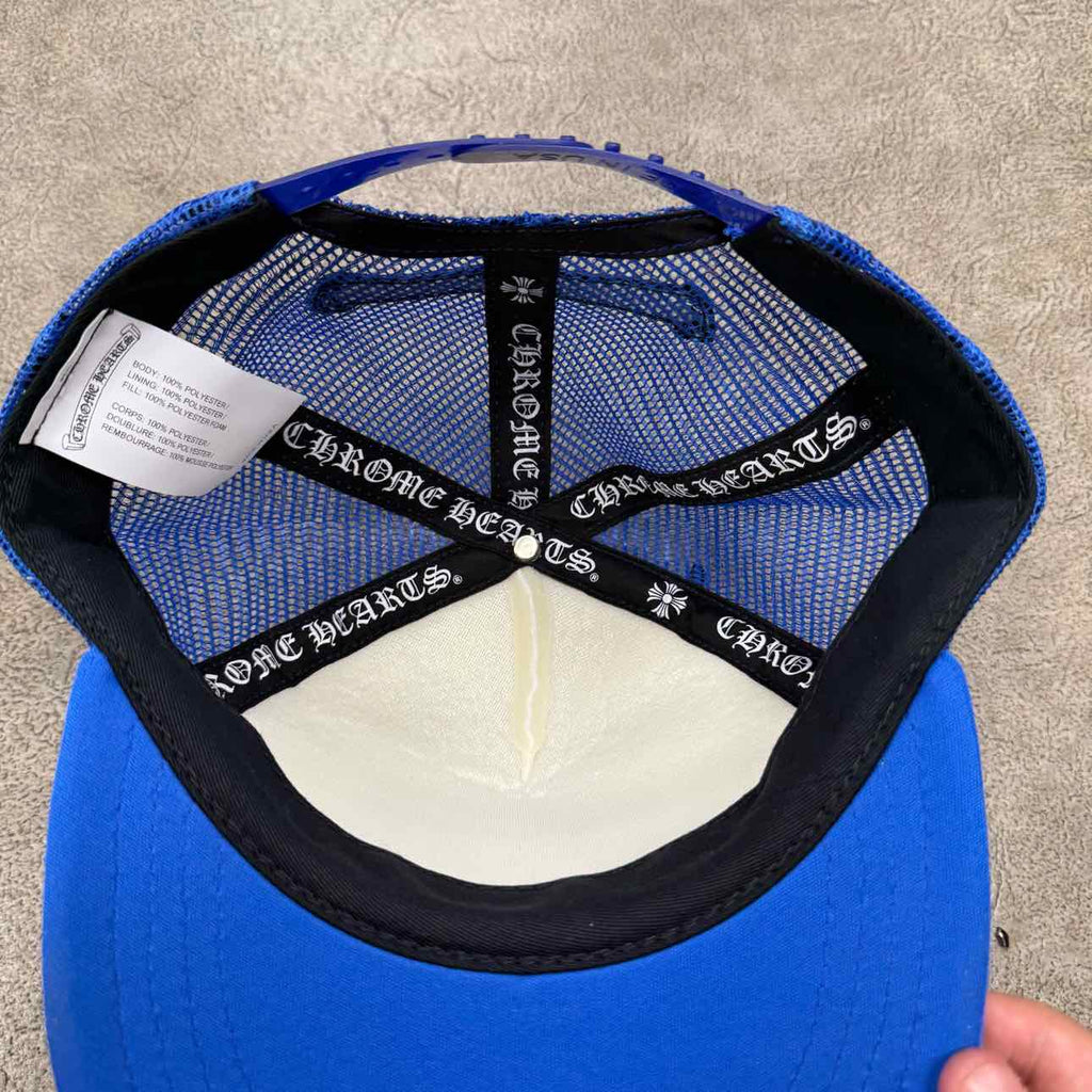 Chrome Hearts Trucker Hat "CEMETERY" New Blue Size OS