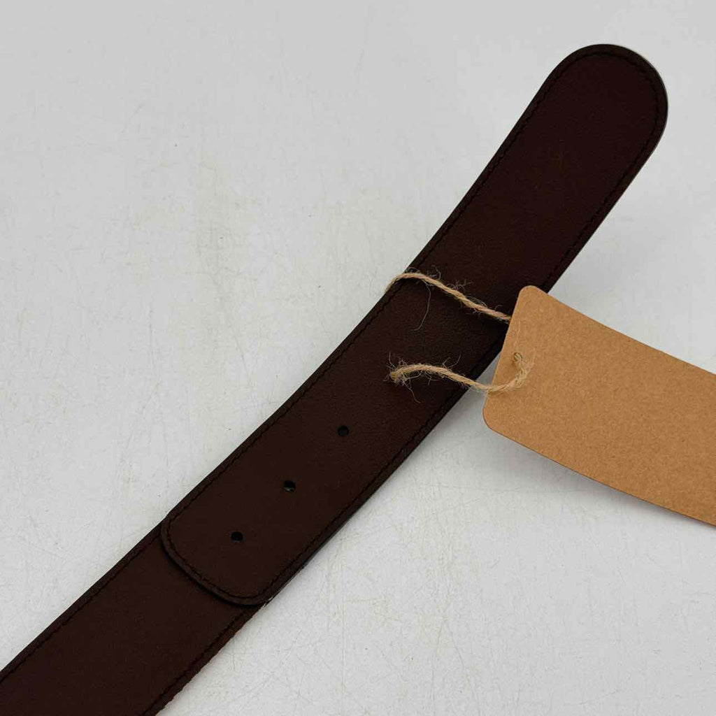 Gucci Belt "MONOGRAM" Used Brown Size 40