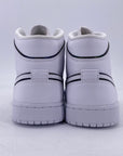 Air Jordan (W) 1 Mid "Iridescent Reflective White" 2019 New Size 12W