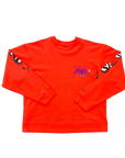Chrome Hearts Crewneck Sweater "SADISTIC LIPSTICK" Orange New