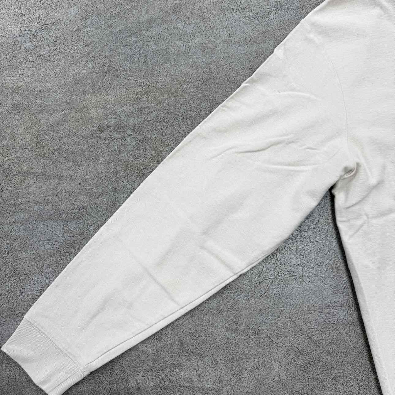 Kith Long Sleeve &quot;POCKET LOGO&quot; Cream Used Size XL