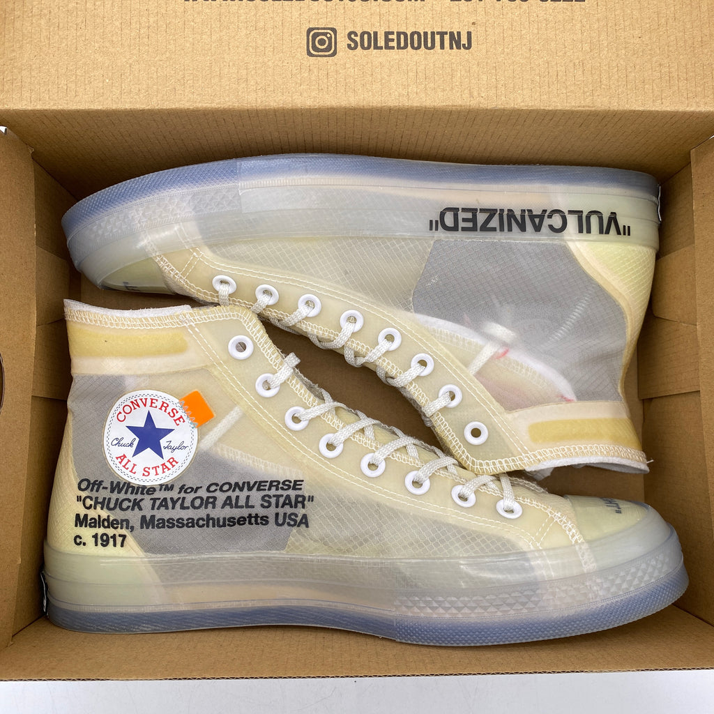 Converse All Star HI Pro "Off White" 2018 Used Size 10