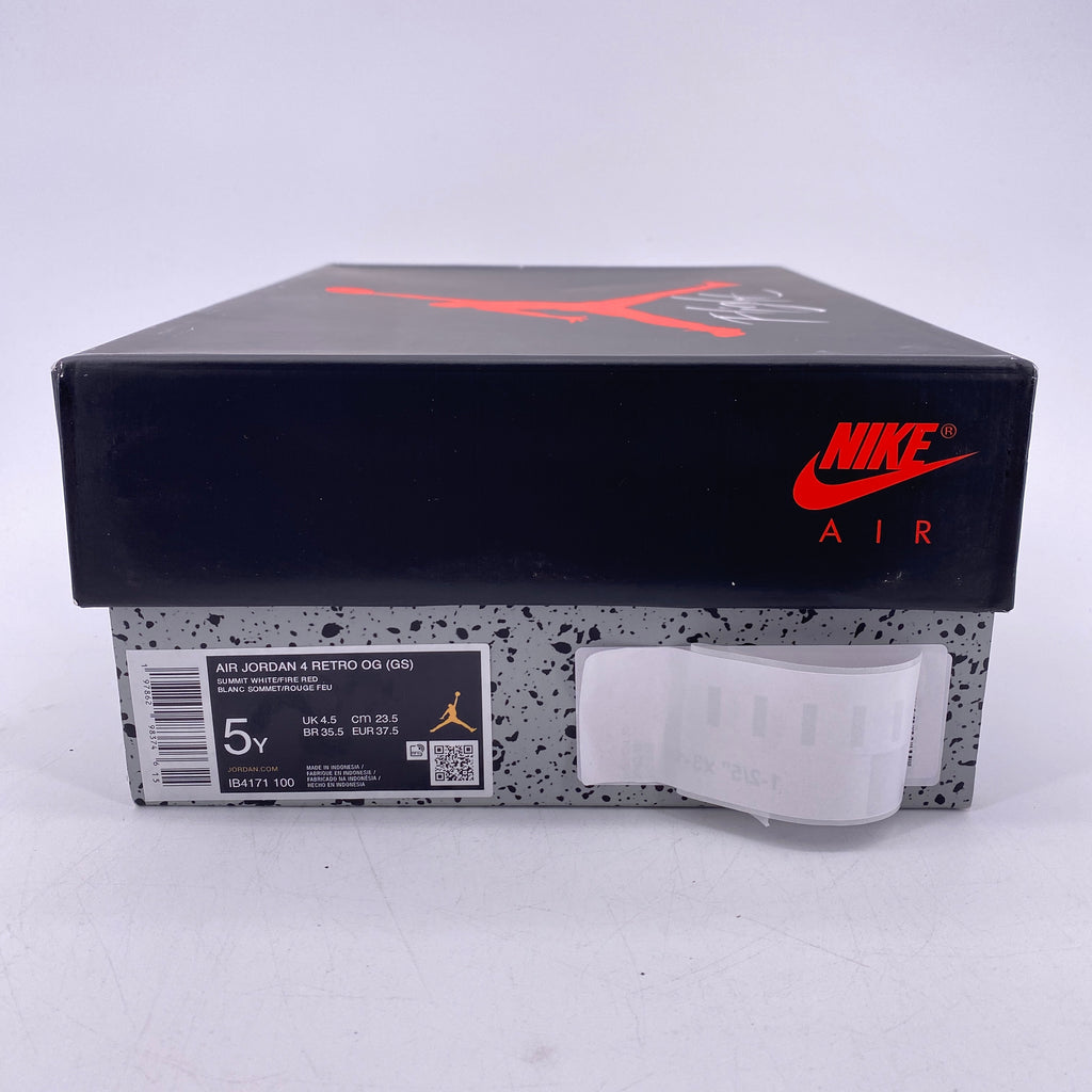 Air Jordan (GS) 4 Retro "White Cement" 2025 New Size 5Y