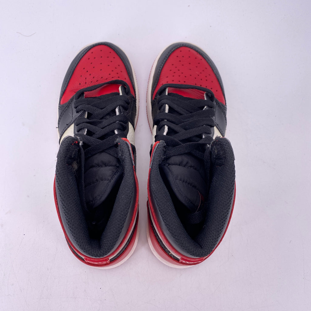 Air Jordan (GS) 1 Retro High OG "Bred Toe" 2018 Used Size 4Y
